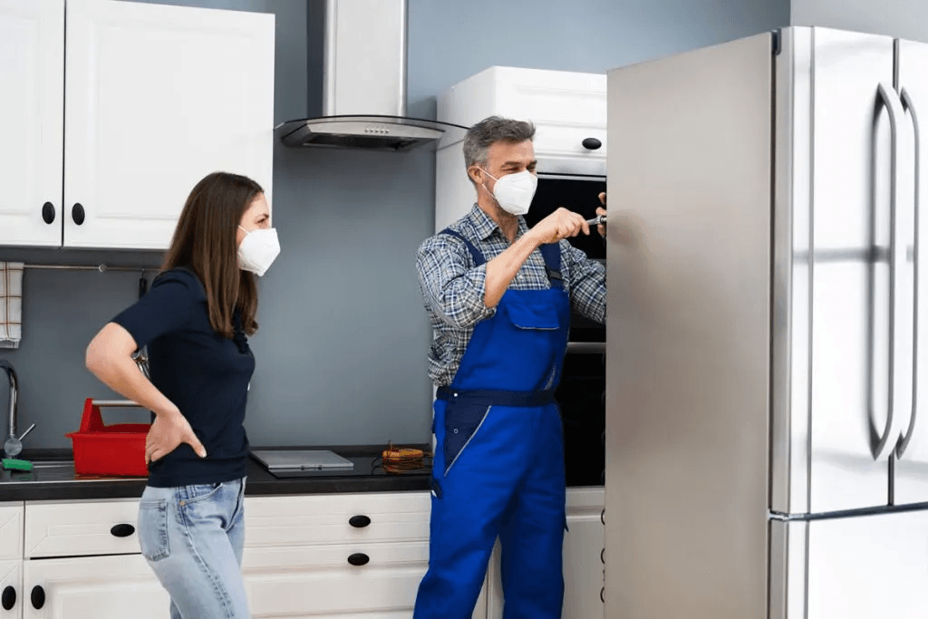refrigerator repair signs, fridge not cooling, frost buildup repair, refrigerator water leak, energy-efficient fridge repair