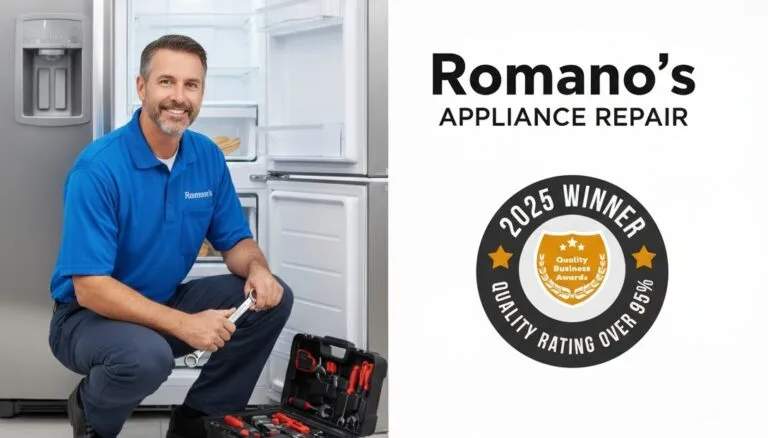 Romano’s Appliance Repair, best appliance repair, Palm Beach Gardens, Quality Business Awards 2025, appliance repair services, Florida appliance repair, reliable repair