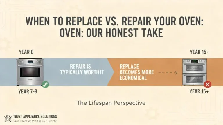 oven repair vs replace, Romano’s Appliance Repair, oven maintenance, West Palm Beach appliance repair, oven troubleshooting, appliance repair, cost-effective repairs